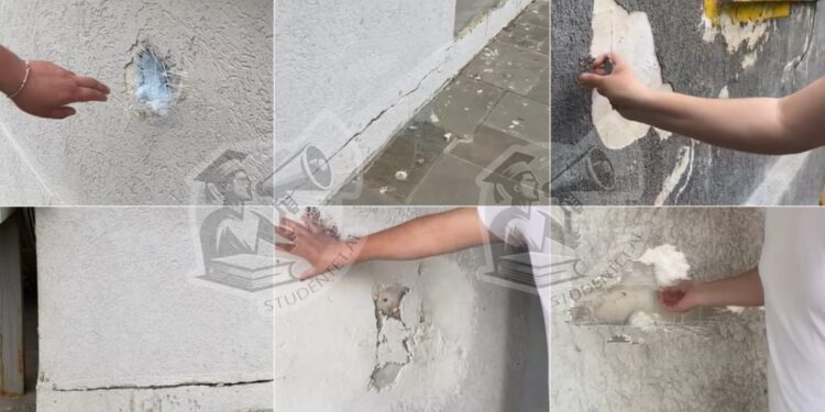 Bie propaganda: Aktivisti demonton propagandën e Bashkisë Tiranë dhe Rezidencës Studentore