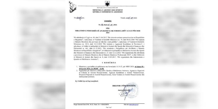 Njoftimi për formularin A1Z, MSH 2024 hapet aplikimi
